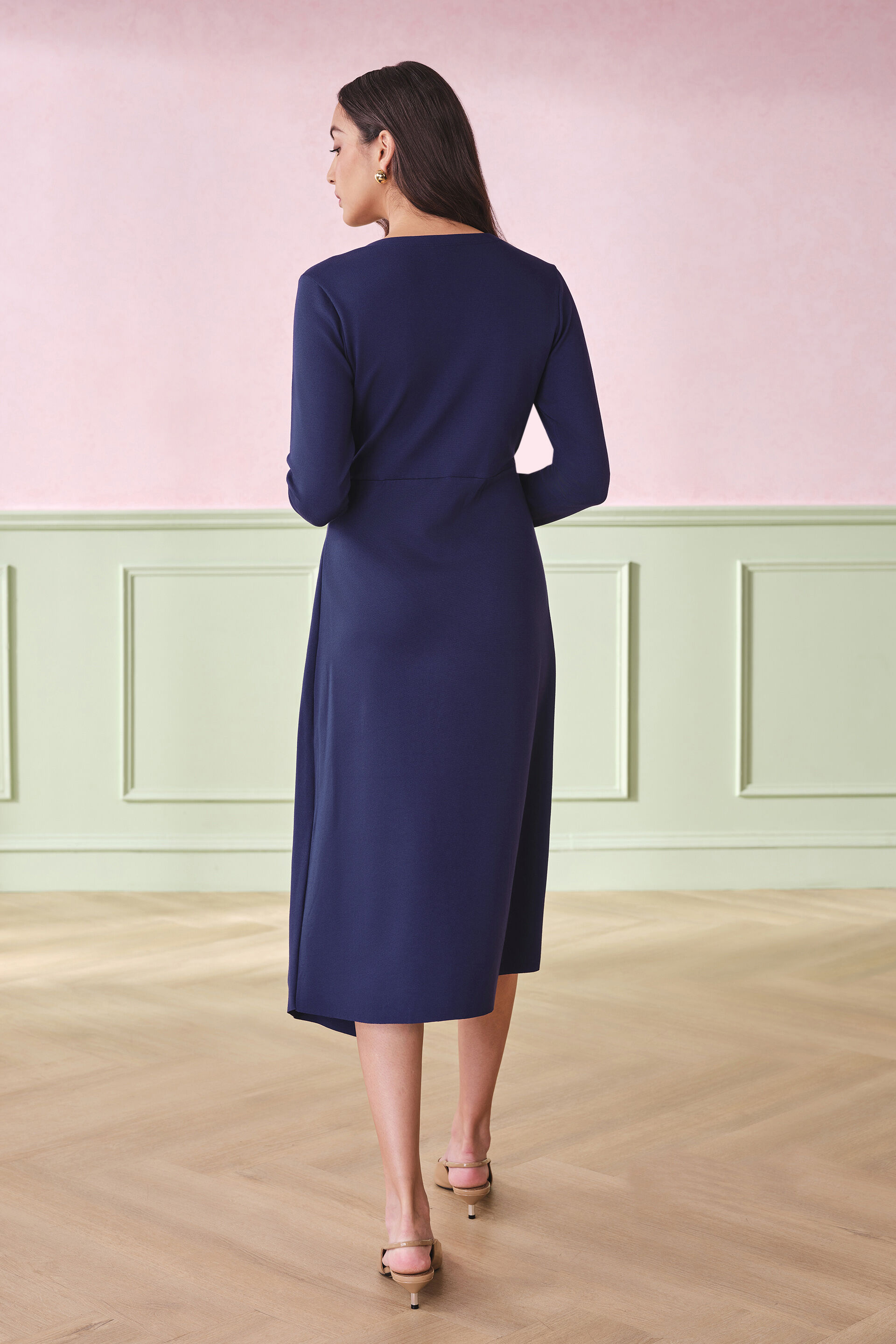 Blue Infusion Rayon Blend Dress, Blue, image 6